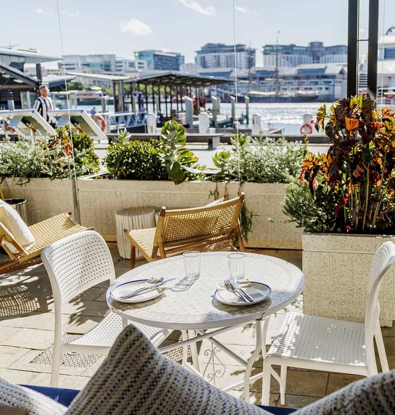 Georges Mediterranean: View of restaurant and waterfront